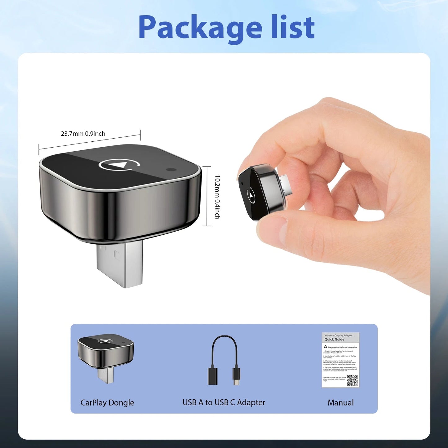 2 in 1 Wireless Carplay Adapter