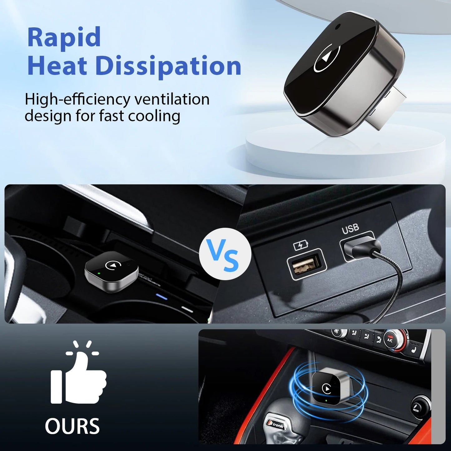2 in 1 Wireless Carplay Adapter
