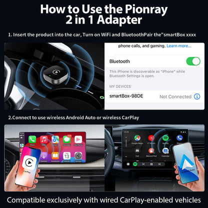 2 in 1 Wireless Carplay Adapter