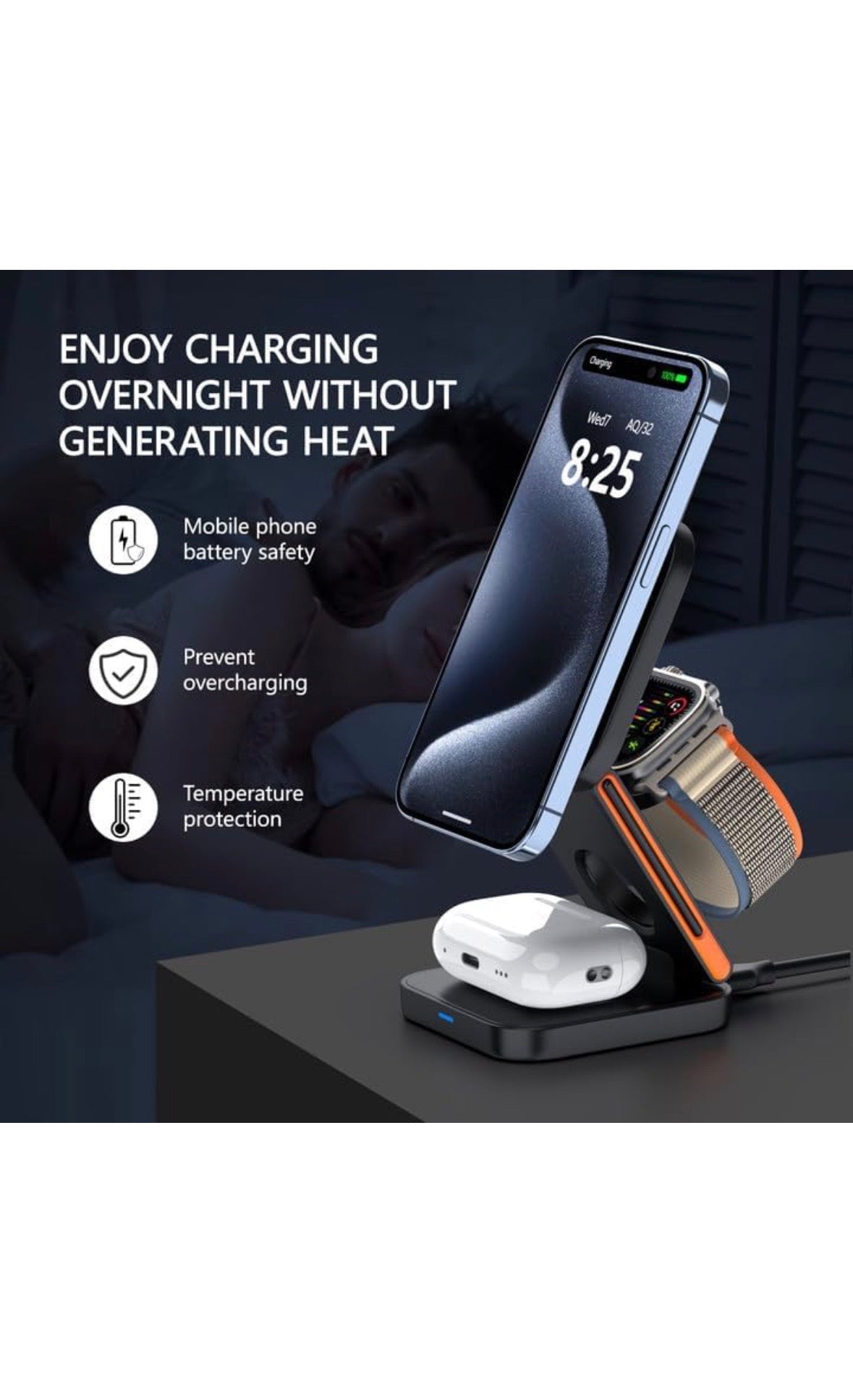 3-in-1 Foldable Charging Station