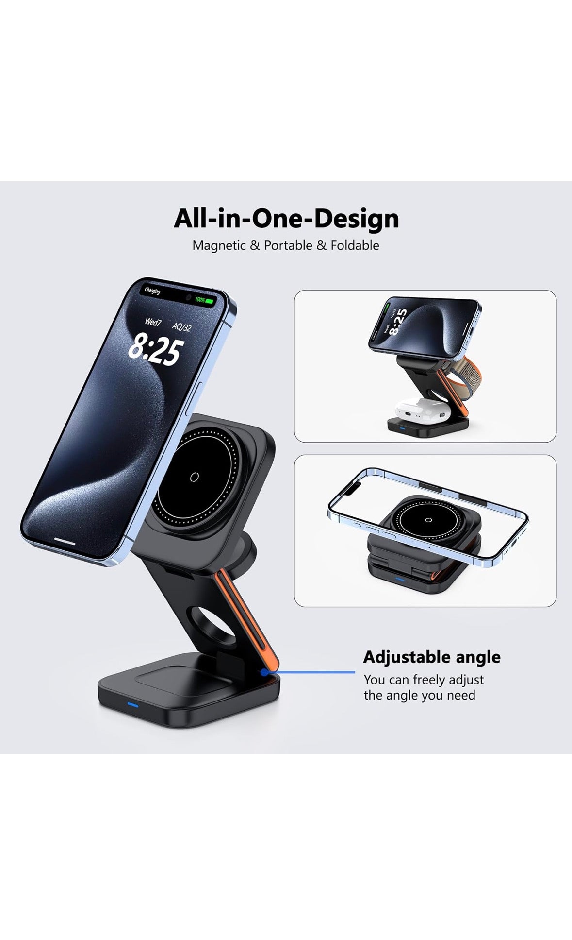 3-in-1 Foldable Charging Station